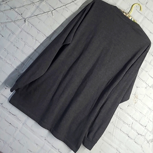 Las Vegas Strip Nevada Casual Gray Graphic Print Long Sleeve Tee Men's Size 2XL - Picture 13 of 17